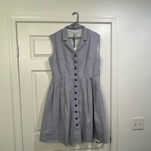 NWT Emily and Fin Frankie shirt dress in Chambray Stripe